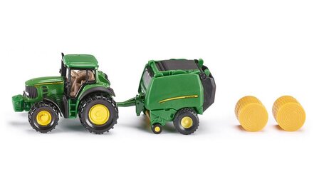 Siku John Deere Tractor met Balenpers