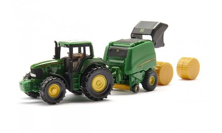 Siku John Deere Tractor met Balenpers