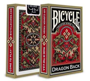 Pokerkaarten Gold Dragon Back Bicycle