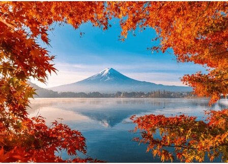 Schmidt Puzzel Herfst bij Mont Fuji 1000 stukjes