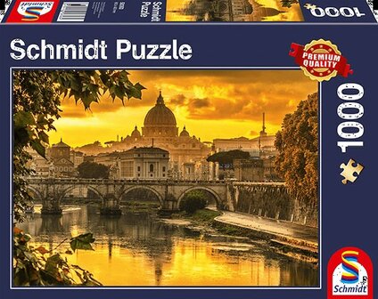 Schmidt Puzzel Gouden Licht Boven Rome 1000 stuks