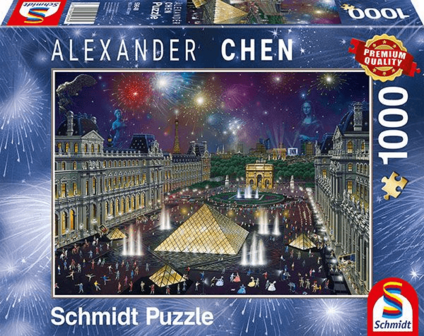 Schmidt Puzzel Vuurwerk bij het Louvre