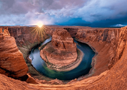 Schmidt Puzzel Glen Canyon, Horseshoe Bend on the Colorado River