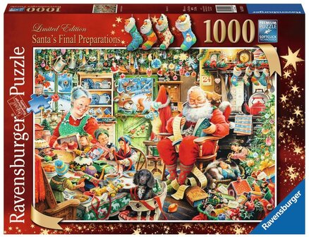 Ravensburger Puzzel Santa&#039;s Final Preparation