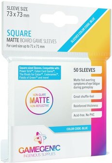 Gamegen!c Sleeves Matte Square-Size 73x73mm (50 stuks)