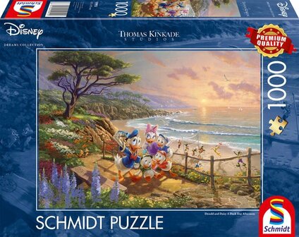 Schmidt Puzzel Disney Donald &amp; Daisy, 1000 stukjes