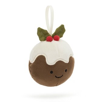 Jellycat Festive Folly Christmas Pudding 7 cm