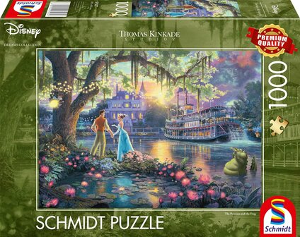 Schmidt Puzzel Disney Dreams De prinses en de kikker