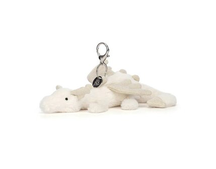 Jellycat Snow Dragon Bag Charm