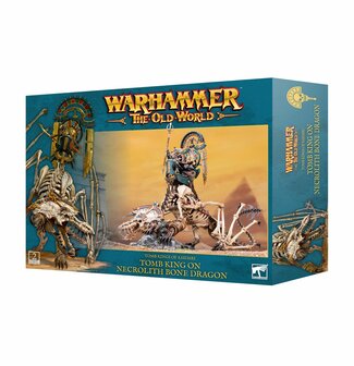 Warhammer The Old World Tomb Kings of Khemri Tomb KIng On Necrolith Bone Dragon