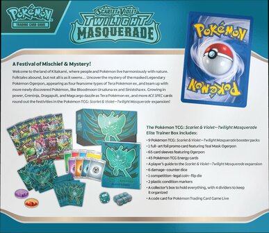 Pokemon POK TCG SV06 TWILIGHT MASQUERADE ELITE TRAINER BOX