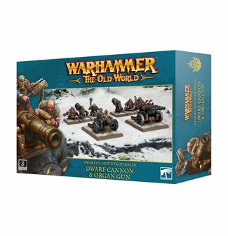 Warhammer The Old World: Dwarfen Mountain Holds Dwarf Cannon &amp; Organ Gun 