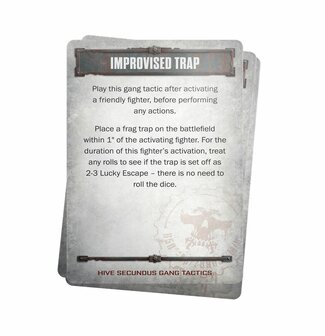 Warhammer Necromunda: Hive Secundus Gang Tactics Cards