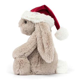 Jellycat Bashful Christmas Bunny Beige