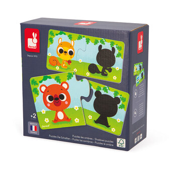 Janod Puzzelspel &ndash; Dieren en hun Schaduw