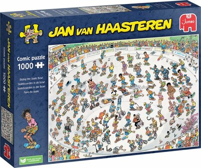  Jan van Haasteren Skateboarden in de Bowl &ndash; (1000)