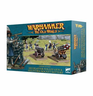 Warhammer The Old World: Empire of Man Helblaster Volley Gun &amp; Helstorm Rocket Battery