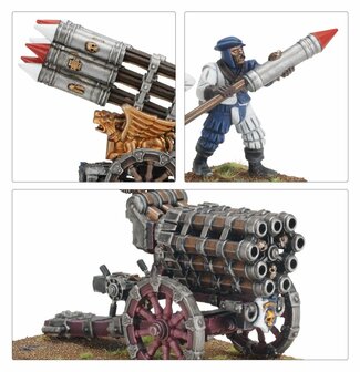 Warhammer The Old World: Empire of Man Helblaster Volley Gun &amp; Helstorm Rocket Battery