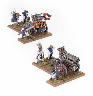 Warhammer The Old World: Empire of Man Helblaster Volley Gun &amp; Helstorm Rocket Battery