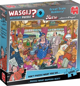 Wasgij Retro Mystery 9 &ndash; De Grote Treinroof! (1000)