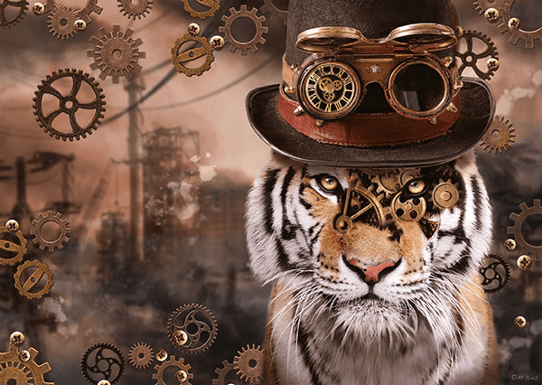 Schmidt Puzzel Steampunk Tijger