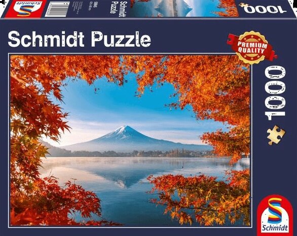 Schmidt Puzzel Herfst bij Mont Fuji 1000 stukjes