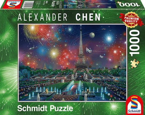 Schmidt Puzzel Vuurwerk bij de Eiffeltoren