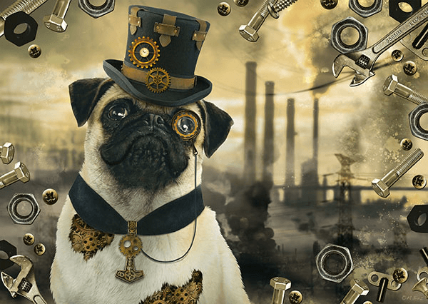 Schmidt Puzzel Steampunk Hond