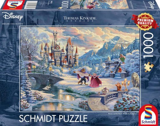 Schmidt Puzzel Disney Belle en het Beest in de Sneeuw