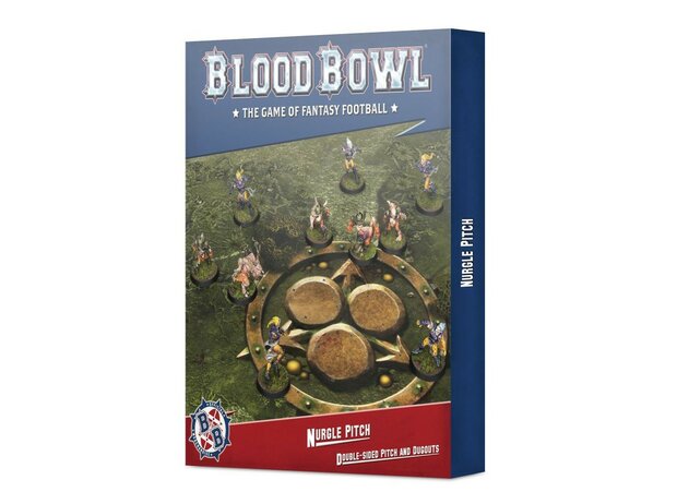 Warhammer Blood Bowl Nurgle Pitch – Double-sided Pitch and Dugouts Set