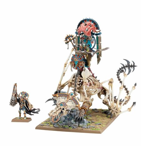 Warhammer The Old World Tomb Kings of Khemri Tomb KIng On Necrolith Bone Dragon