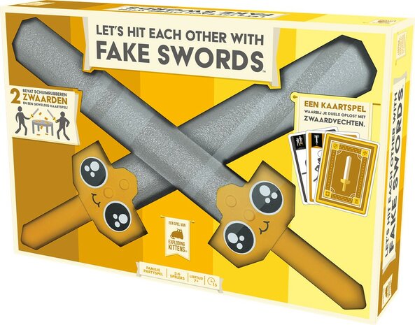 Let's hit each other with fake swords