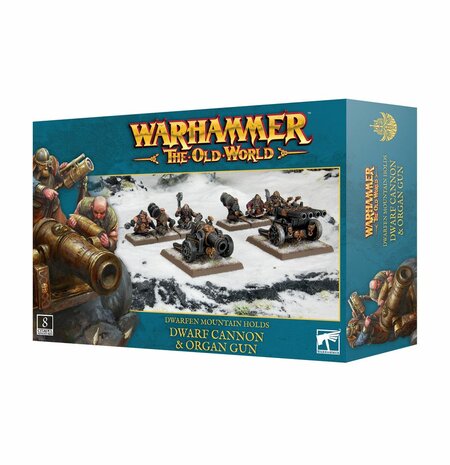 Warhammer The Old World: Dwarfen Mountain Holds Dwarf Cannon & Organ Gun 