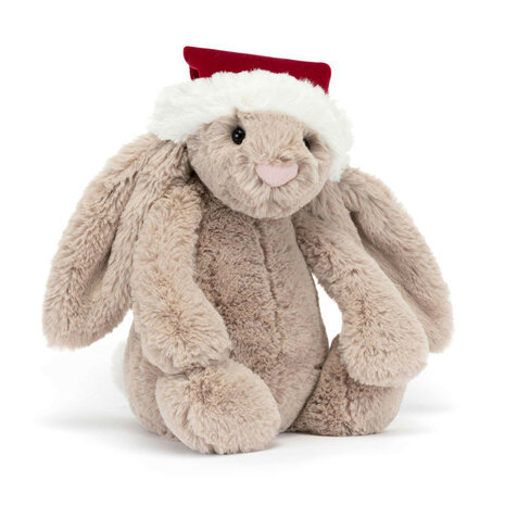 Jellycat Bashful Christmas Bunny Beige