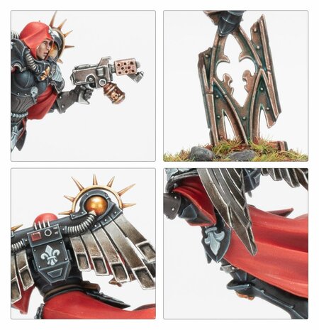 Warhammer 40,000 Adepta Sororitas Canoness with jump pack