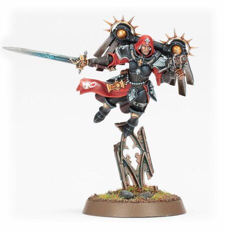 Warhammer 40,000 Adepta Sororitas Canoness with jump pack