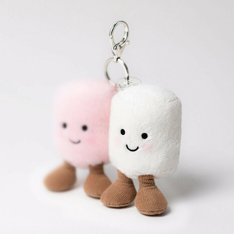 Jellycat Amuseables Pair Of Marshmallows Bag Charm