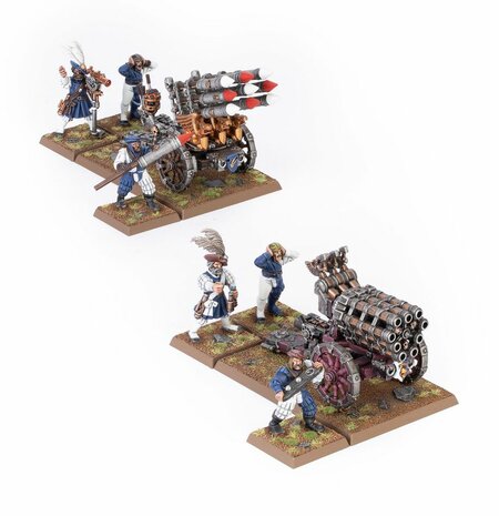 Warhammer The Old World: Empire of Man Helblaster Volley Gun & Helstorm Rocket Battery