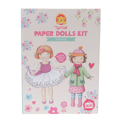 Tiger Tribe Paper Dolls Kit - Vintage