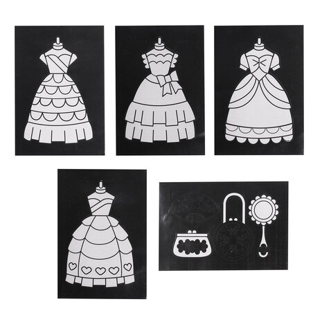 Tiger Tribe Foil Art - Princess Gowns