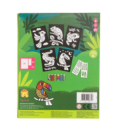 Tiger Tribe Foil Art - Rainforest