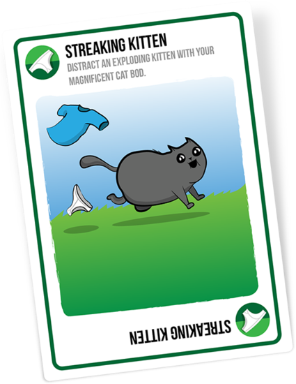 Streaking Kittens, la seconda espansione per Exploding Kittens